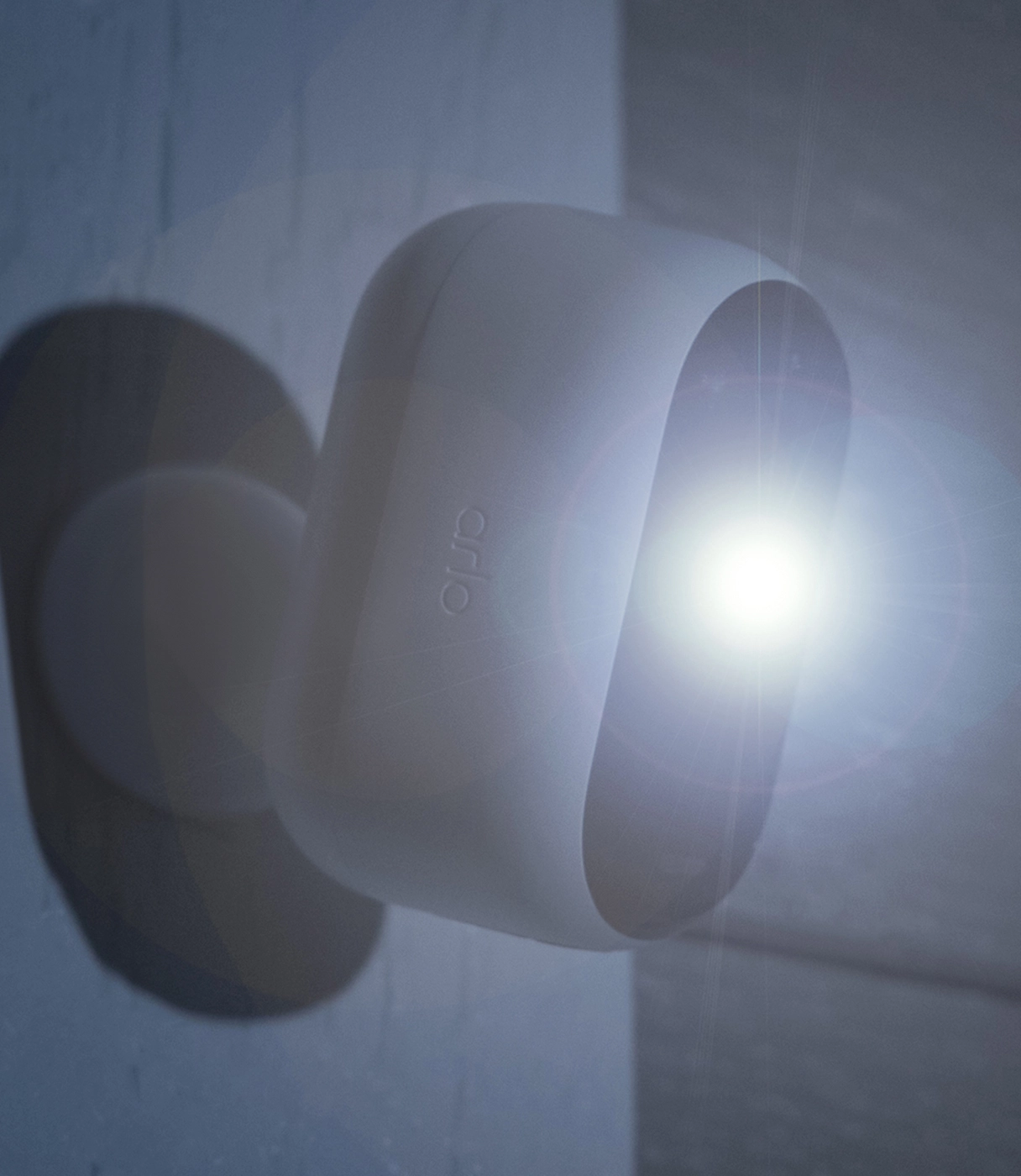 Câmara de vigilância exterior flash