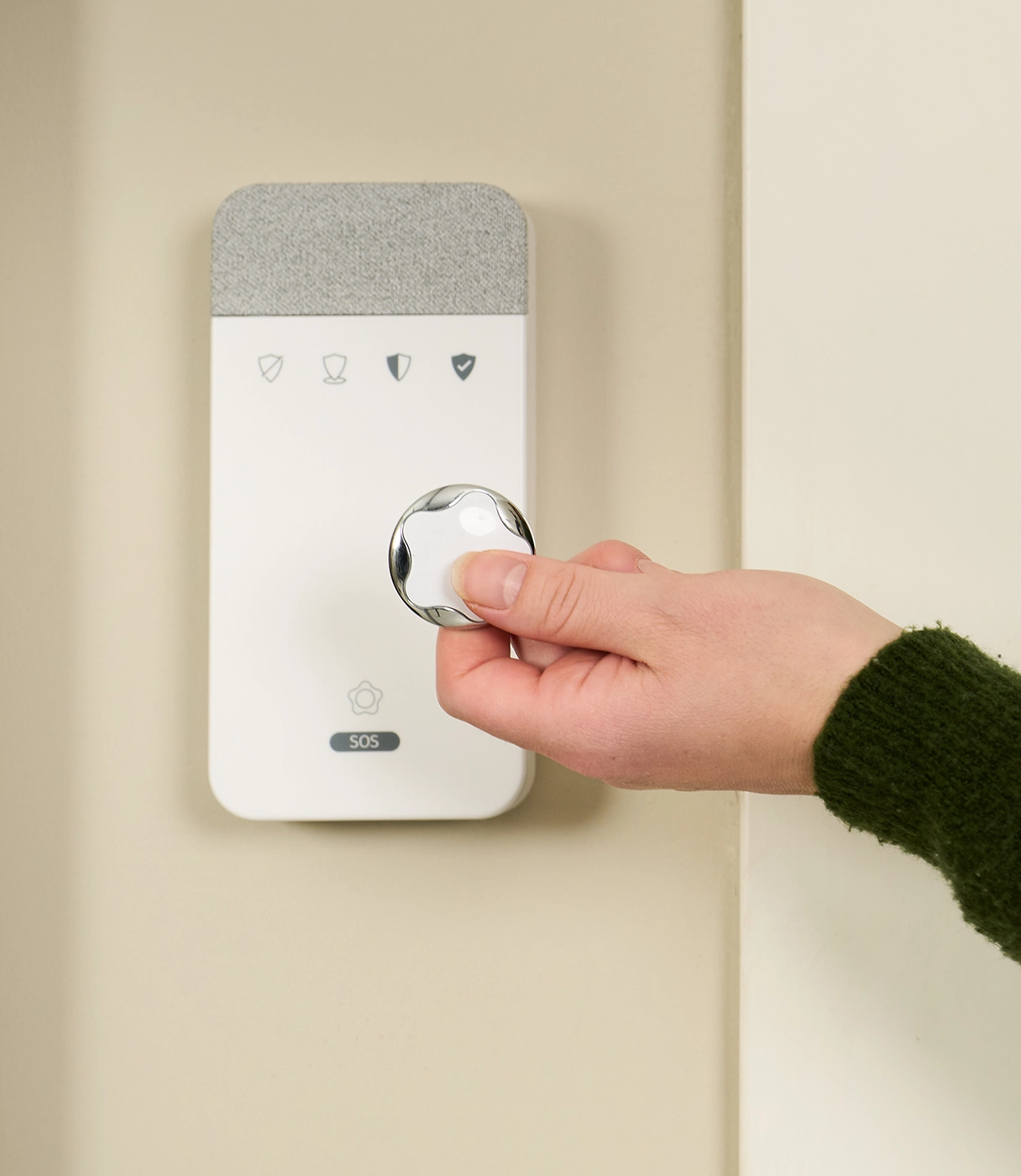 Painel de controlo com chave inteligente