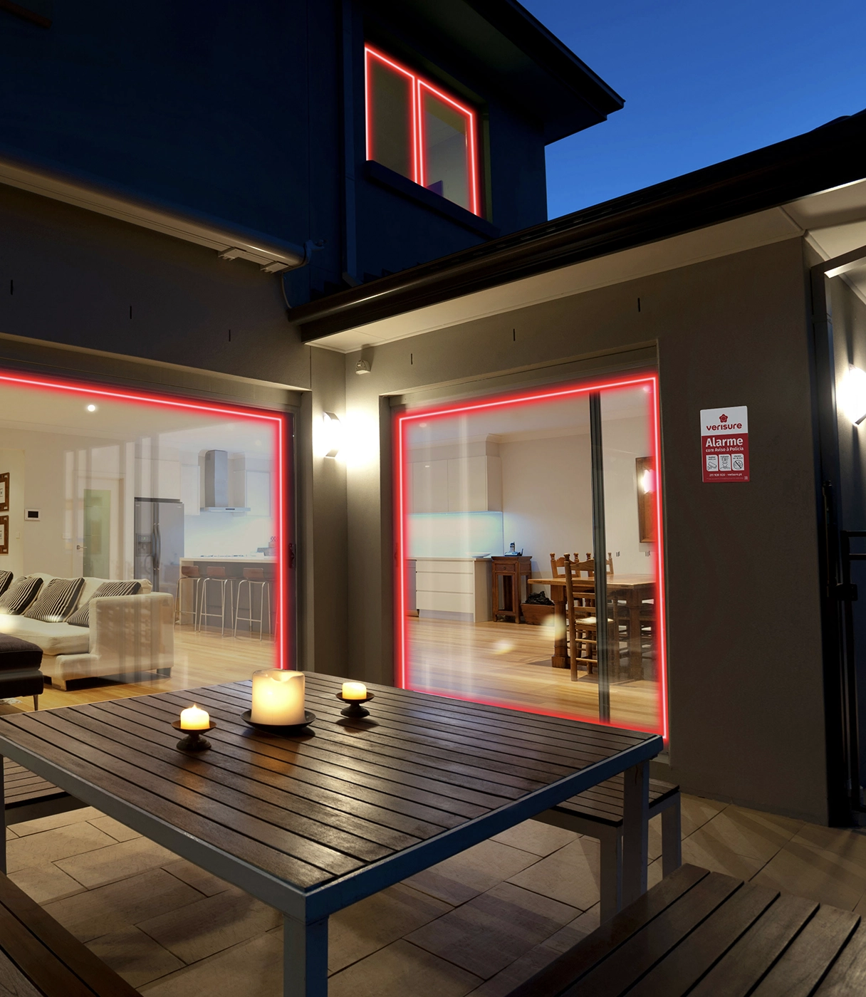 Detetor intrusão protege casa