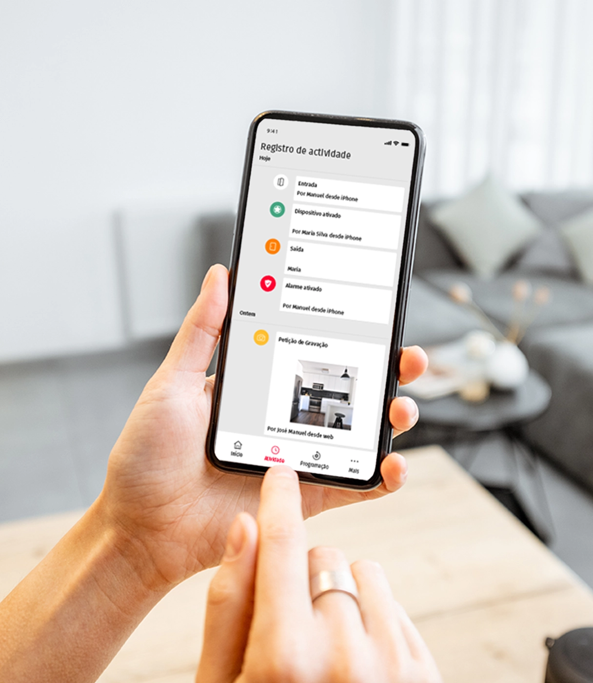 Identificação de utilizadores na App
