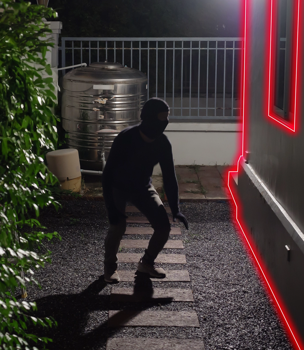 Sirene de alarme dissuade intrusos